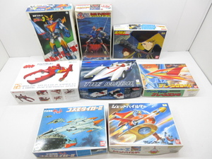 n74939-ty 中古品★8個 プラモデル マジンガーZ タイムボカン ビルバイン 宇宙戦艦ヤマト 等 [066-240226]