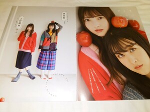 雑誌の切り抜き　原田葵×上村莉菜　7P