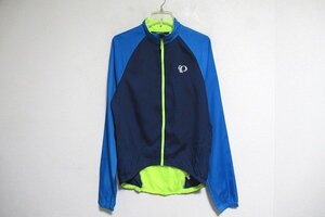 N6597:Pearl izumi(パールイズミ）US古着 サイクルジャケット/紺/M/ナイロンジャケット：35