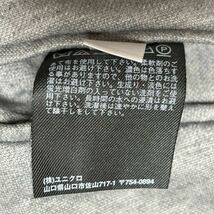 美品◎【UNIQLO】ユニクロ テーラードジャケット グレー スウェットSLIM FIT 裏地なし 春夏 ベント リラックス メンズ サイズM/Y4127 SS_画像9