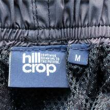 【hill crop】ヒルクロップ カーゴ パンツ ブラック メンズ 裏メッシュ ドローコード ウエストゴム ウインドブレーカー ボトムス M/Y3255BB_画像8