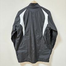 【DESCENTE】デサント トレーニングウェア ブラック 黒 ナイロン ロゴ プリント 裏地なし リブ スポーツ メンズ サイズM/Y3701 SS_画像2