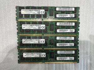 【Micron】 DDR3 1866MHz PC3-14900R 16GB×4枚 (合計64GB) 2Rx4 ECC Registerd Apple MacProにも