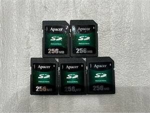 【Apacer】 産業用SDカード SD メモリカード 256MB x5枚 セット