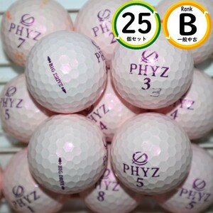 25個 PHYZ ファイズ ビッグドライブ ピンクカラー Bランク 2017年モデル 中古 ブリヂストン ロストボール 送料無料