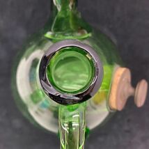 ②アンティーク デカンタ イタリア製 緑 ガラス 水差し デキャンタ ワイン_画像7