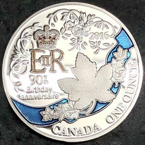 英國女王 エリサベス2世紀記念コイン 貿易銀 美品　カナダ コレクション　重さ約29g