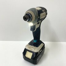 【送料無料】makita マキタ 18V 充電式インパクトドライバ TD149D バッテリー×2 6.0Ah 充電器 中古【Ae725161】_画像2