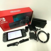 【送料無料】任天堂 Nintendo Switch ニンテンドー スイッチ バッテリー強化版 グレー HAD-S-KAAAH 中古【Ae682081】_画像1