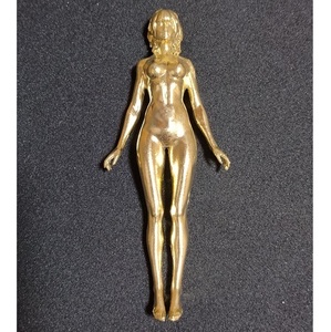 全身裸婦像　真鍮製　全長約92ｍｍ　ゴールド　芸術品
