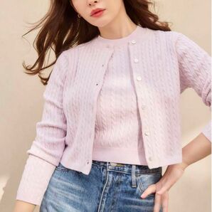 Herlipto【新品】Essential Cable Knit Set Pink 