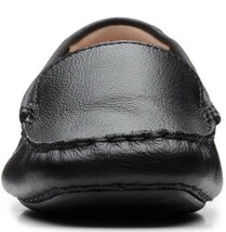 Clarks 23cm ブラック フラット ローファー スクエアトゥ レザー ソフト スリッポン スニーカー バレエ パンプス ブーツ RRR118_画像7