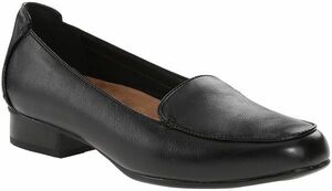Clarks Clarks 27cm E кожа черный чёрный low каблук Classic туфли-лодочки Flat Loafer ботинки сандалии 642