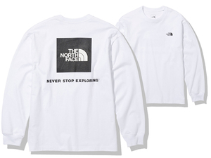 【特別価格】THE NORTH FACE ノースフェイス L/Sバックスクエアーロゴ Tシャツ/Lサイズ 新品