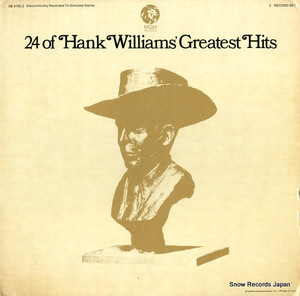 ハンク・ウィリアムス 24 of hank williams greatest hits SE4755-2