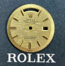 1803 ロレックス デイデイト ゴールド 文字盤 ROLEX DAY-DATE gold dial 金無垢 cal.1555 1556 ダイヤル _画像1