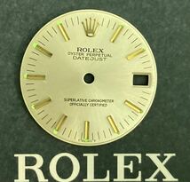 純正品 ボーイズ 文字盤 ロレックス デイトジャスト 68273 68278 68279 68274 ROLEX DATEJUST dial boy's cal.2135 silver gold_画像8