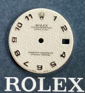 純正 ボーイズ コンピューター 白 文字盤 ロレックス デイトジャスト 68273 68278 78273 78278 ROLEX DATEJUST dial boy's computer white