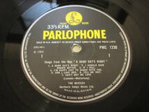 ◆◇THE BEATLES(ザ・ビートルズ)【A HARD DAY'S NIGHT mono】B/Y英盤LP/PMC 1230/イエロー・パーロフォン◇◆_画像3