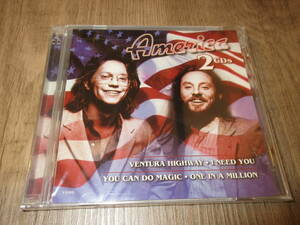 ◆◇AMERICA(アメリカ)【AMERICA(ベスト)】未開封新品カナダ盤2枚組CD/PLATINUM/13102/1999年盤/風のマジック/渚のボーダー◇◆