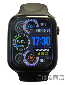 送料無料 Apple Watch 代替品 2.0インチ 大画面 スマートウォッチ 音楽 多機能 Watch8 健康 スポーツ 防水 血中酸素 血圧 iphone ブラック