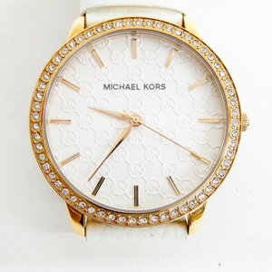 MICHAEL KORS　マイケルコース　クォーツ　腕時計　レザーベルト　レディース　MK-2223　電池交換済〈O1400〉A2