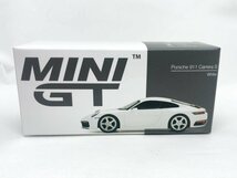 ▼　【ミニGT 1/64 ポルシェ 911 992 カレラ S 左 ホワイト 】001-02402_画像1