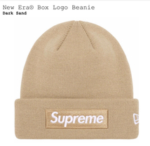 23FW Supreme New Era Box Logo Beanie Dark Sand シュプリーム ニューエラ ボックス ロゴ ビーニー 国内正規品_画像1