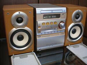 KENWOOD 　MD/CD/カセット/FM ミニコンポ 　RXD-SJ3MD　（スピーカー付き）