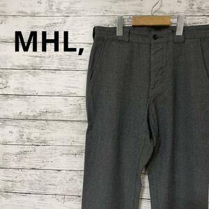 MHL, ウールパンツ シンプル グレー 定番 人気