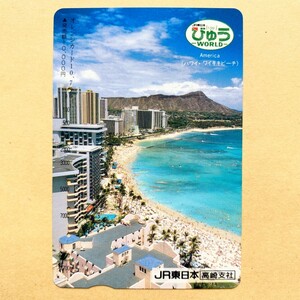 【使用済】 オレンジカード JR東日本 ハワイ・ワイキキビーチ びゅう