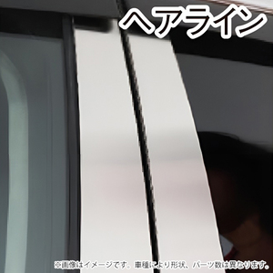 こだわりの日本製 ステンレスピラー ヘアラインシルバー マジェスタ（17系） 高品質 クリーンカット 6Ｐ
