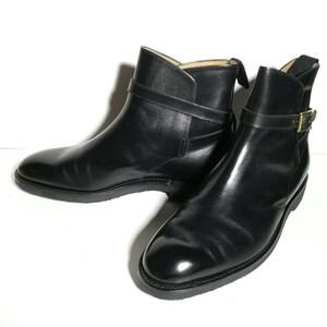 4109 美品 ★リーガル REGAL★ GEOX ジョッパーブーツ 25.5 黒 ドレスシューズ ビジネス 革靴 紳士靴 本革