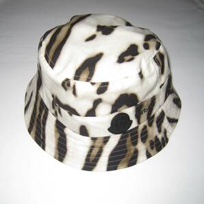 MONCLER GENIUS 7 MONCLER x Barbour Bucket Hat Leopard / モンクレール バブアー バケットハット L レオパード 新品 正規の画像3