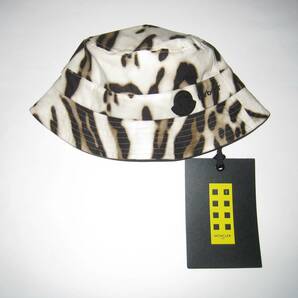MONCLER GENIUS 7 MONCLER x Barbour Bucket Hat Leopard / モンクレール バブアー バケットハット L レオパード 新品 正規の画像4