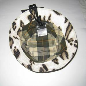MONCLER GENIUS 7 MONCLER x Barbour Bucket Hat Leopard / モンクレール バブアー バケットハット L レオパード 新品 正規の画像6