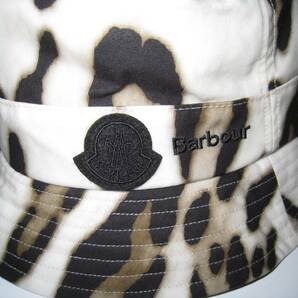 MONCLER GENIUS 7 MONCLER x Barbour Bucket Hat Leopard / モンクレール バブアー バケットハット L レオパード 新品 正規の画像5