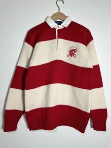 90s vintage RALPH LAUREN rugby shirt sweater ヴィンテージ ラルフローレン ラガーシャツ セーター 古着 ニット 