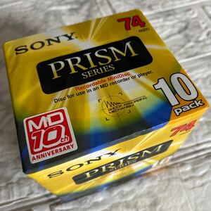 SONY MD 録音用 ミニディスク 10pack 希少　10th anniversary ソニー PRISM series 74min 年代物