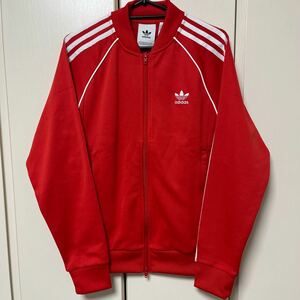 adidas アディダス ジャージ トラックトップ SST レッド/ホワイト サイズM オリジナルス トレフォイル 