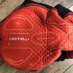 HN527 カステリ Castelli ロッソコルサ Rossocorsa 裏起毛 ビブショーツ XL ブラックの画像6