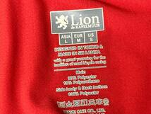 HQ059 リオンドカペルミュール Lion de KAPELMUUR 半袖サイクルジャージ 赤 L ほつれ有り_画像7