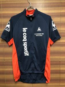 HI445 ルコックスポルティフ le coq sportif 半袖 サイクルジャージ 紺 O