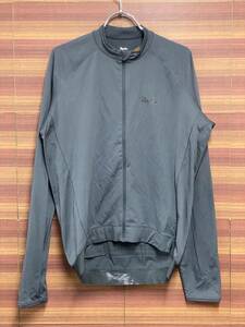 HQ303 ラファ Rapha MENS LONG SLEEVE CORE JERSEY 長袖 グレー L ※汚れ