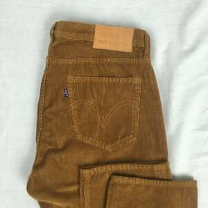 【美品】Levi's リーバイス Made and Crafted メイドアンドクラフテッド 05081-0070 TackSlim Golden Brown コーデュロイ W32 L32 パンツ