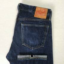 【現】DENIME ドゥニーム WEGO ウィゴー XX type2 D021D-1501-002 スリムストレート 日本製 14.5oz W33 革パッチ セルビッチ ボタンフライ_画像1