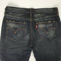 Levi's リーバイス RG903-03 Redloop 日本製 05年 ローライズ ストレート デニム パンツ ジーンズ W31 ジップフライ ユーズド加工_画像4