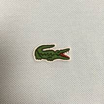 LACOSTE ラコステ ポロシャツ L1312A 日本製 鹿の子 サイズ3 クラシックフィット 水色 長袖 シャツ_画像6