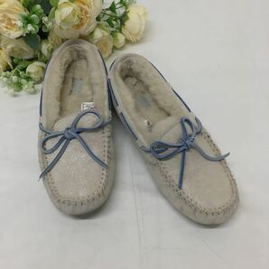 【255】UGG アグ　モカシン ムートン　US6 23センチ