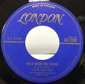 ANNE SHELTON/HOLD BACK THE DAWN シングルレコード